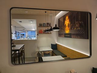 Espejo Metal Negro 165x100