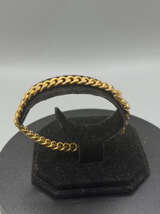Ref351 Pulsera maciza de oro de 18k