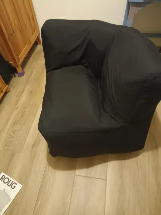 Poltrona gonfiabile Ikea nera