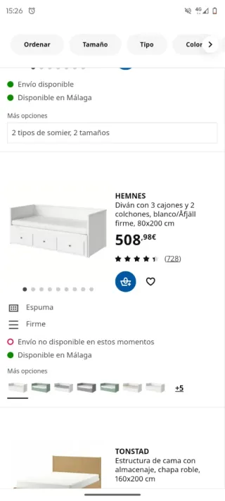 Cama nido doble con cajón