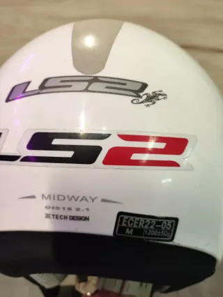 Casco abierto LS2 blanco