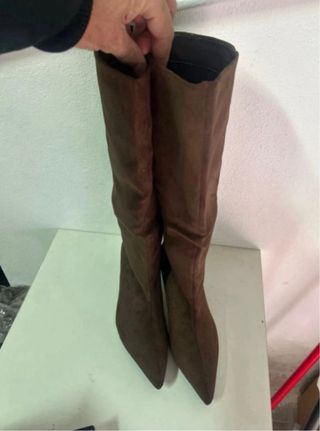 Stivali donna marrone con zip tg 39 nuovo