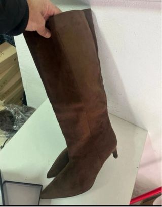 Stivali donna marrone con zip tg 39 nuovo