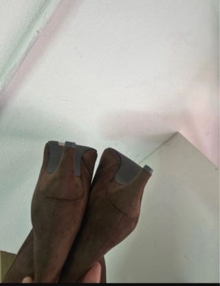 Stivali donna marrone con zip tg 39 nuovo