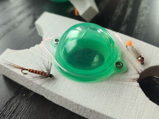 Aparejos de pesca (buldo) con moscas