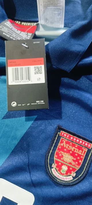 Camiseta Arsenal Away 1995/96 Retro Talla L Nueva