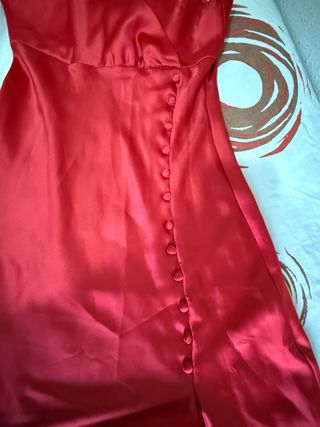 Vestido largo con abertura