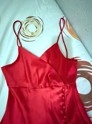 Vestido largo con abertura