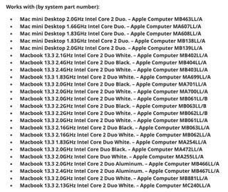 Mando a distancia Apple A1156