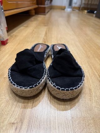 Sandalias negras mujer