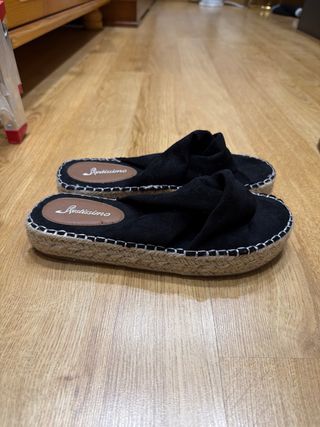 Sandalias negras mujer