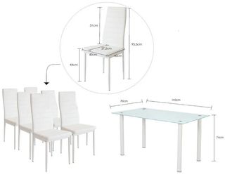 .LIQUIDACIÓN - HERMOSA MESA COMEDOR + 6 SILLAS.