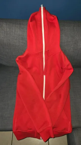 Felpa con cappuccio rossa FSBN taglia S