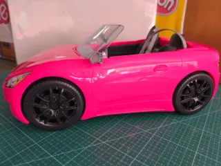 Coche Barbie Rosa Descapotable