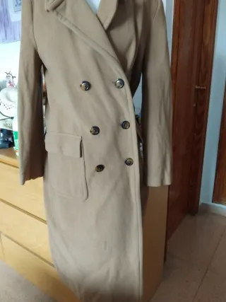 Abrigo largo Zara beige