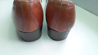 Scarpe uomo pelle intrecciata marrone N.42