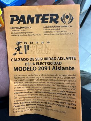 Botas de agua naranjas con puntera de seguridad