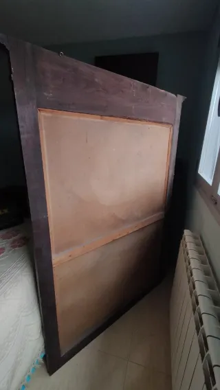 Gran Espejo de madera antiguo siglo XIX