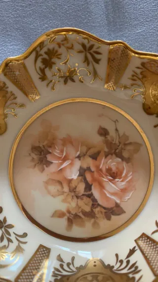 Porta bonbon Limoges decorato rose