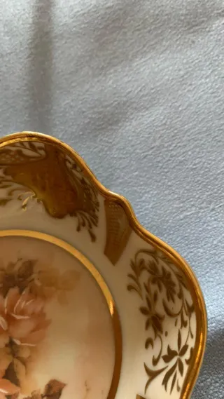 Porta bonbon Limoges decorato rose