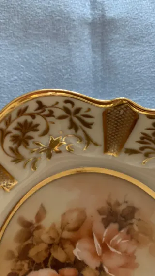 Porta bonbon Limoges decorato rose