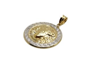 Colgante de Oro Bicolor 18 Kt. 4.3 gr segunda mano