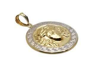 Colgante de Oro Bicolor 18 Kt. 4.3 gr segunda mano