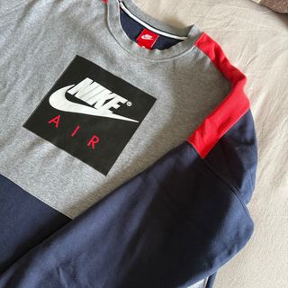 Sudadera Nike Gris y Azul