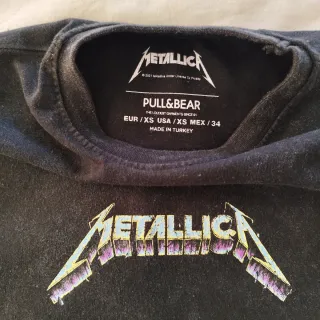 Camiseta Metallica Negra