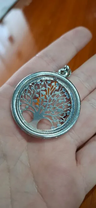 Colgante árbol de la vida con circonitas