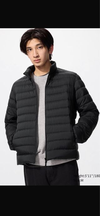 NUEVA Chaqueta UNIQLO Ultra Ligera Negra Talla M