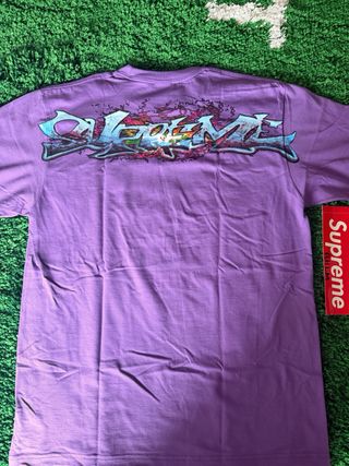 Supreme Tag Tee Purple – Size L – Brand New