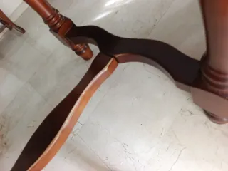 Mesa de comedor de madera de palo fierro