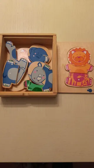 2 Puzzles madera infantil