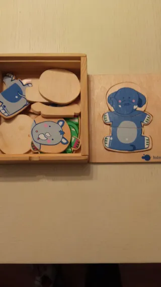 2 Puzzles madera infantil