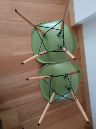 Juego de 2 Sillas Verdes