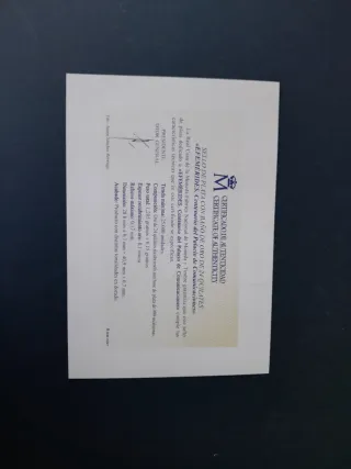 Pruebas de Artista emitidas por correos año 2019