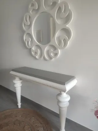 Consola de entrada con espejo