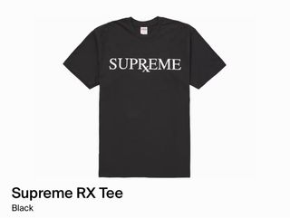 Supreme RX Tee Negra Talla L Nueva