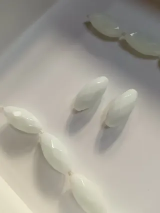 Collana Agata Bianca Pietre Ovali