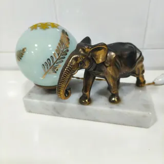 Lámpara Escritorio Elefante Art Nouveau