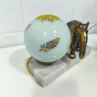 Lámpara Escritorio Elefante Art Nouveau