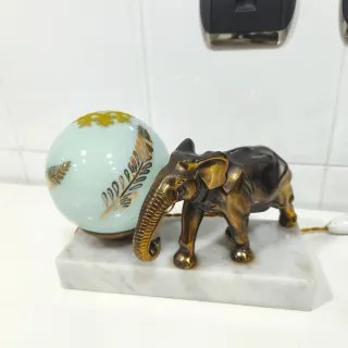 Lámpara Escritorio Elefante Art Nouveau