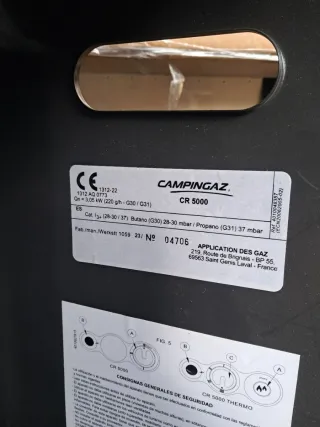 Estufa de gas catalítica CAMPING GAZ CR5000 negro