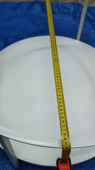 Mesa de centro cristal y metal