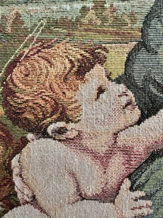 Tapiz Aubusson La Bella Jardinera Rafael 62x48cm