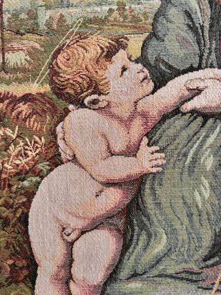 Tapiz Aubusson La Bella Jardinera Rafael 62x48cm