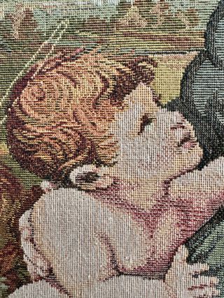 Tapiz Aubusson La Bella Jardinera Rafael 62x48cm