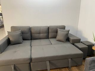 Sofá Cama Chaise Longue Gris Nuevo