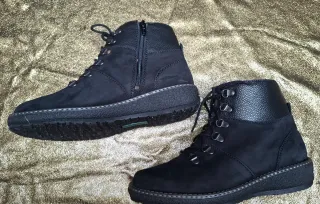 Scarponcini Vitaform Pelle Neri Nuovi con pelo